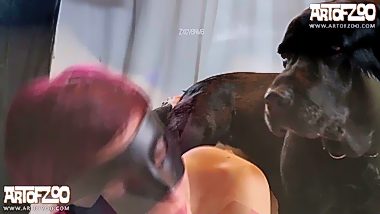 Dog sex with teen girl