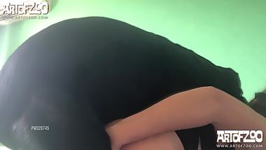 First time dog fuck girl