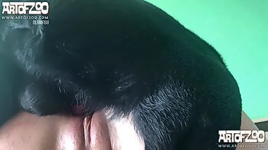 First time dog fuck girl