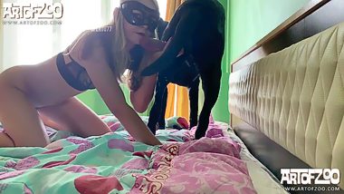 First time dog fuck girl