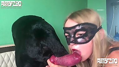 First time dog fuck girl